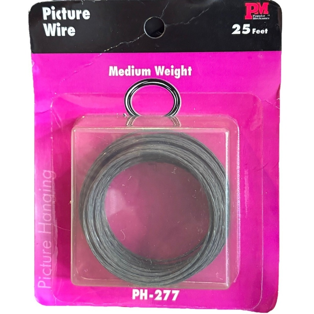 Bulldog Picture Hanging Wire 25ft Medium‎ Weight PH-277